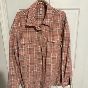 Zyia Flannel Pink Plaid Shacket